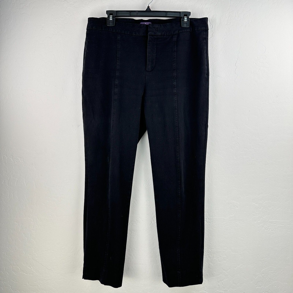 NYDJ Lift Tuck Technology Ankle Pants‎ Womens 14 Black Stretch Office Teacher